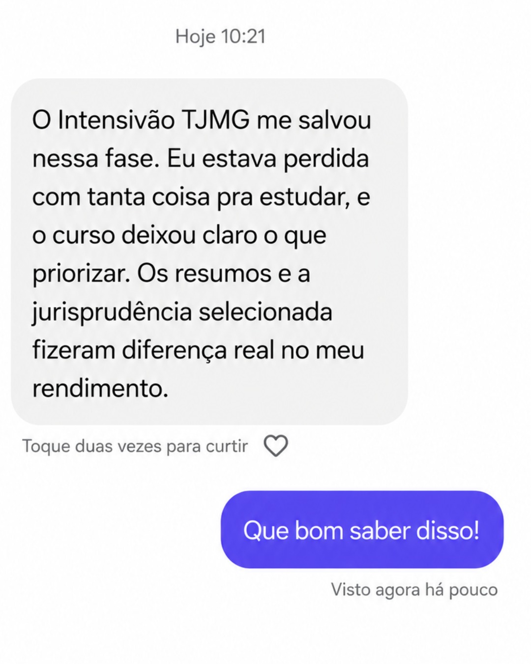 Aluna conta que o curso deixou claro o que priorizar